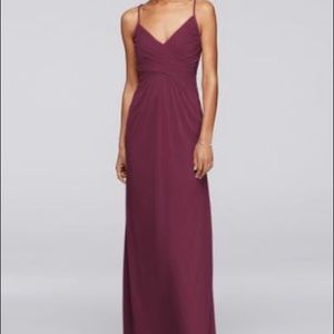 NWT wine bridesmaid dress from David’s Bridal.